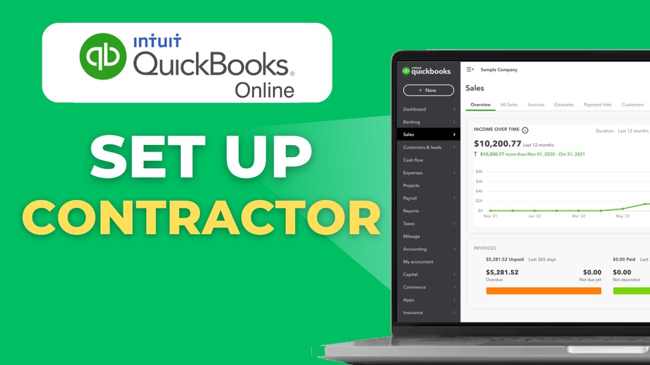 How to Set Up a Contractor in QuickBooks Online - YouTube