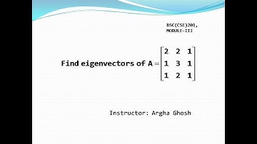 How to find eigenvalues and eigenvectors of a given 3x3 matrix?||Lecture-5||Linear Algebra