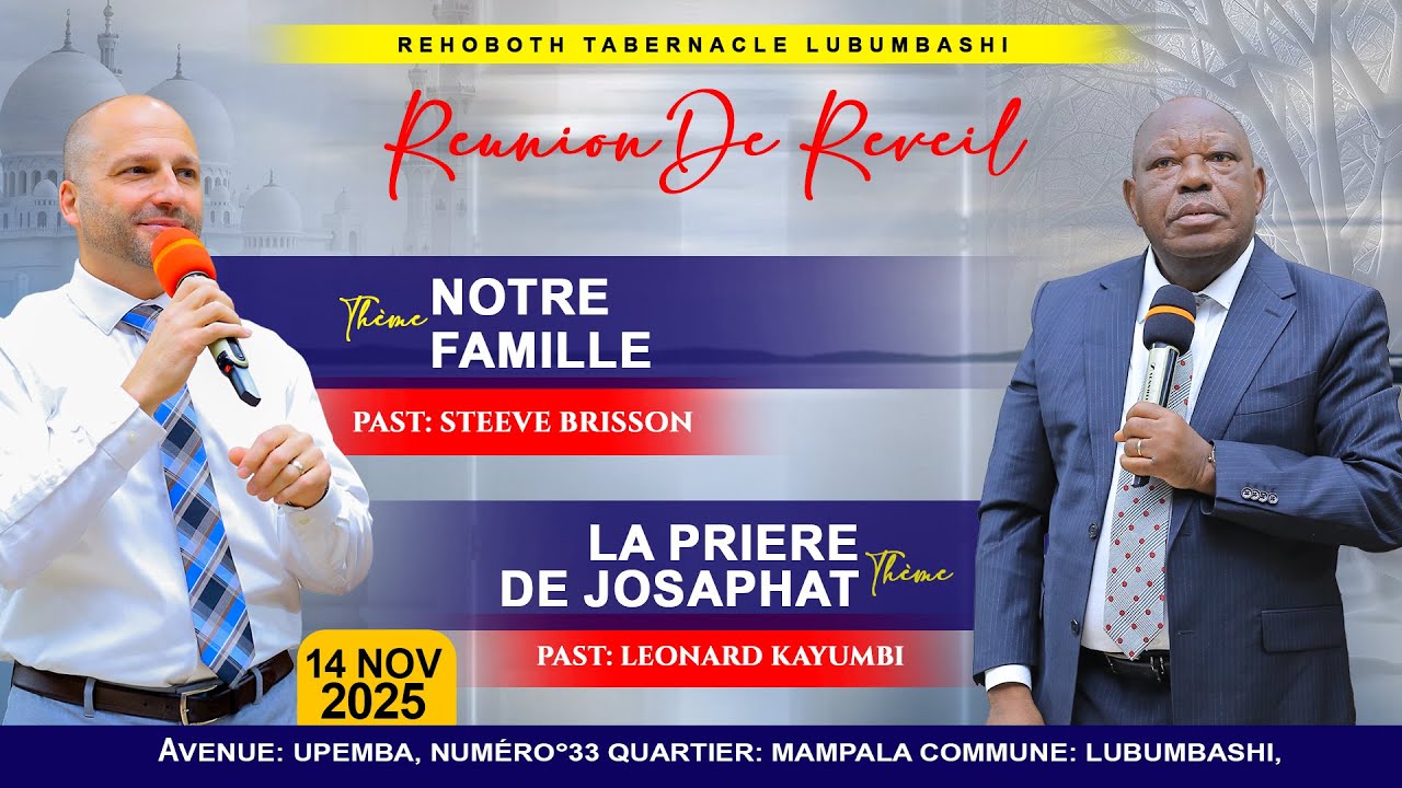 REUNION DE REVEIL  VENDREDI 14-11-2025 | REHOBOTH TABERNACLE I
