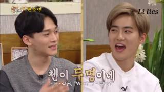 [VOSTFR CC] EXO Suho imite Chen (Happy Together)