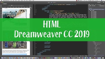Ski web project 03 - HTML and CSS tutorial with Dreamweaver CC 2019