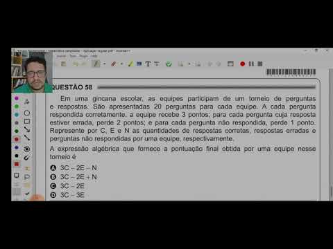 questão ENCCEJA 2019 | linguagem algébrica | nível fácil - YouTube