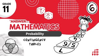 GR 11 MATHS PROBABILITY – Contingency Tables #6
