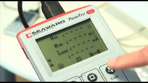 Testing an IEC Lead - Seaward PrimeTest 100 PAT Tester