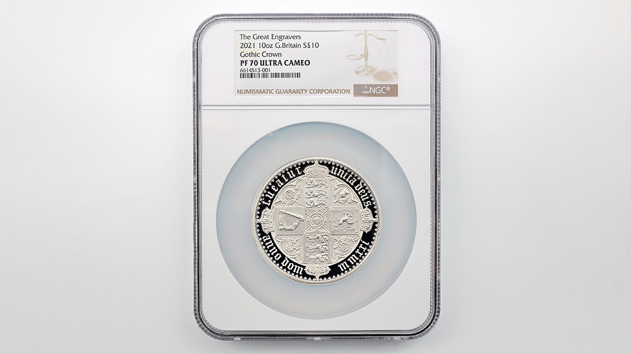 2021 英国 エリザベス2世 ゴシッククラウン クォーターアーム 10ポンド