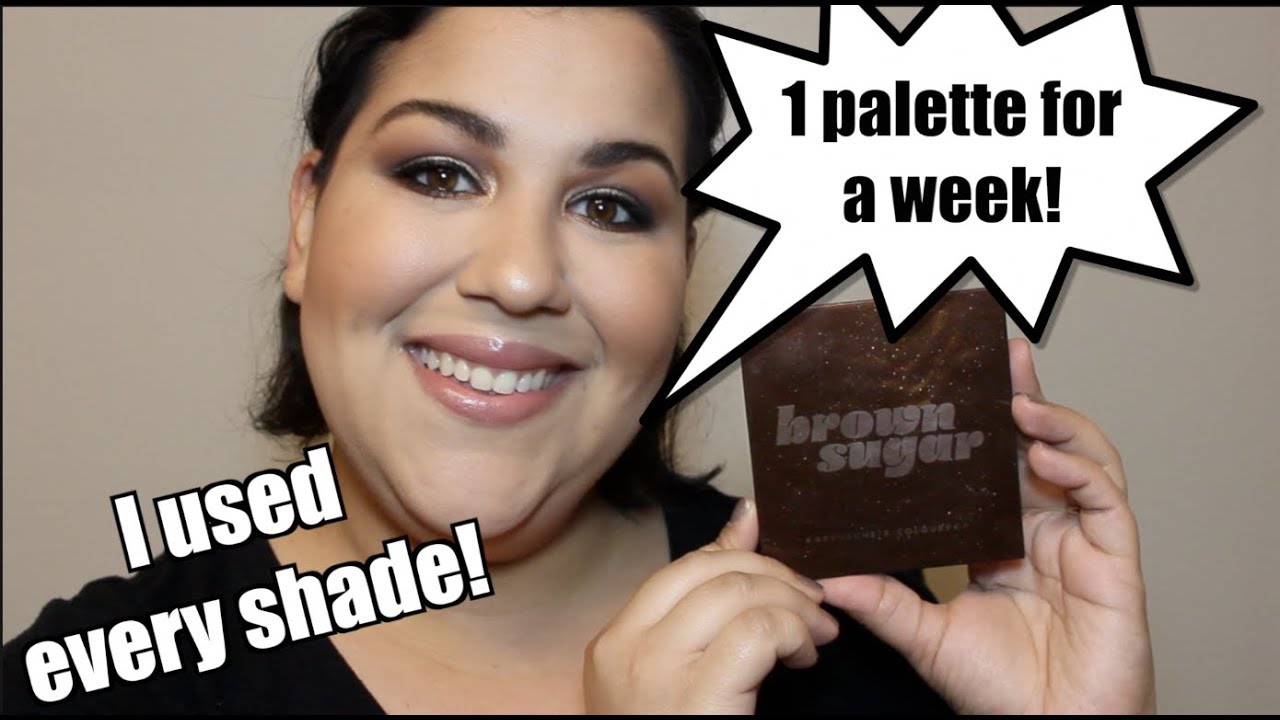 DAY 5 | 1 PALETTE FOR A WEEK! | COLOURPOP BROWN SUGAR!