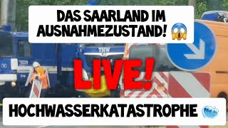 Hochwasserkatastrophe: Saarland im Ausnahmezustand ❗LIVE ❗ aus Saarbrücken Saar Flut Hochwasser 🌊
