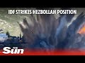 Israeli forces strike Hezbollah base in southern Lebanon as cross-border tensions escalate