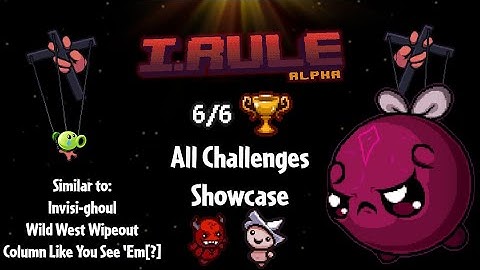 All challenges in I.RULE Alpha (PvZ x TBoI fan game) [Halloween Special]