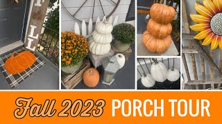 Fall Porch Tour 2023| Fall Porch Decorating Ideas | Cozy Rustic