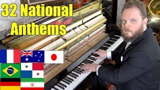 32 National Anthems on Piano