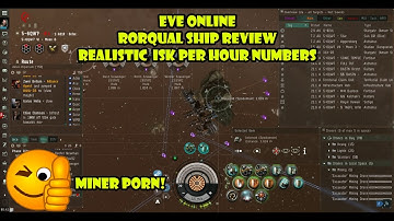 Eve Online Rorqual Ship Review and Realistic Isk Per hour numbers