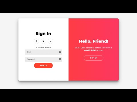 How to Build a Login & Sign Up Form with HTML, CSS & JavaScript