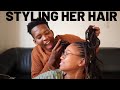 Styling My Girlfriends Dreads | MoTee