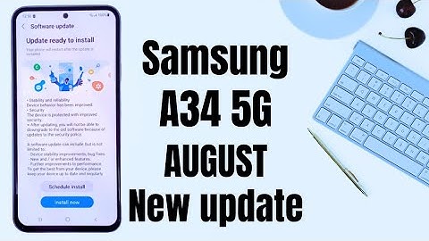 Samsung A34 5G August New update 2023|One UI 6.0 Beta Update