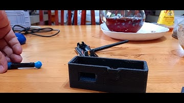 LoRa TTGO ESP32 mounted into 3D printed casing for mobile use.