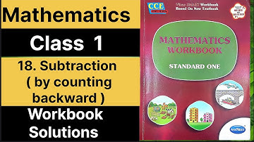 18. Subtraction ( by counting backward) | class 1 | Maths | English medium | semi english | workbook