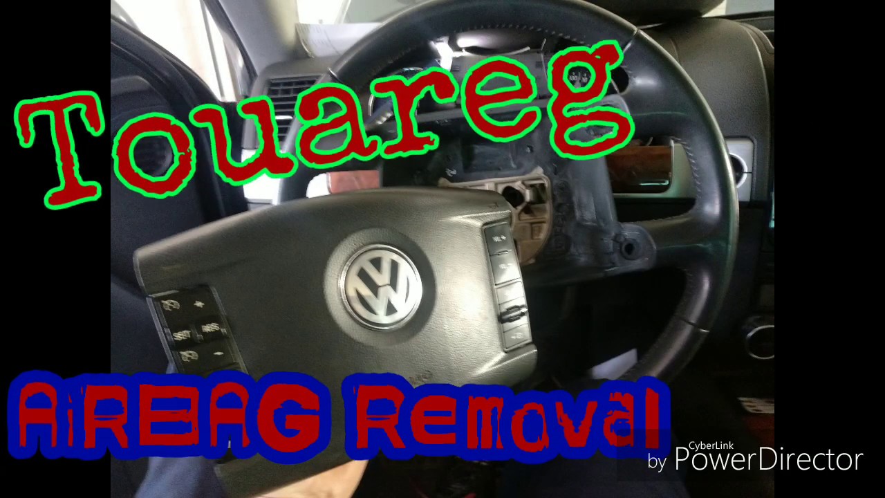 VW Touareg demontaż poduszki, kierownicy. AiRBAG removal YouTube