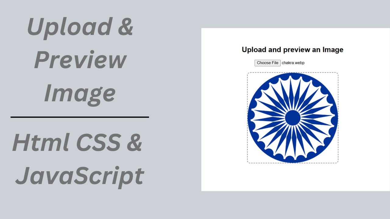 Upload and preview Image || #html #css #javascript #webdevelopment # ...