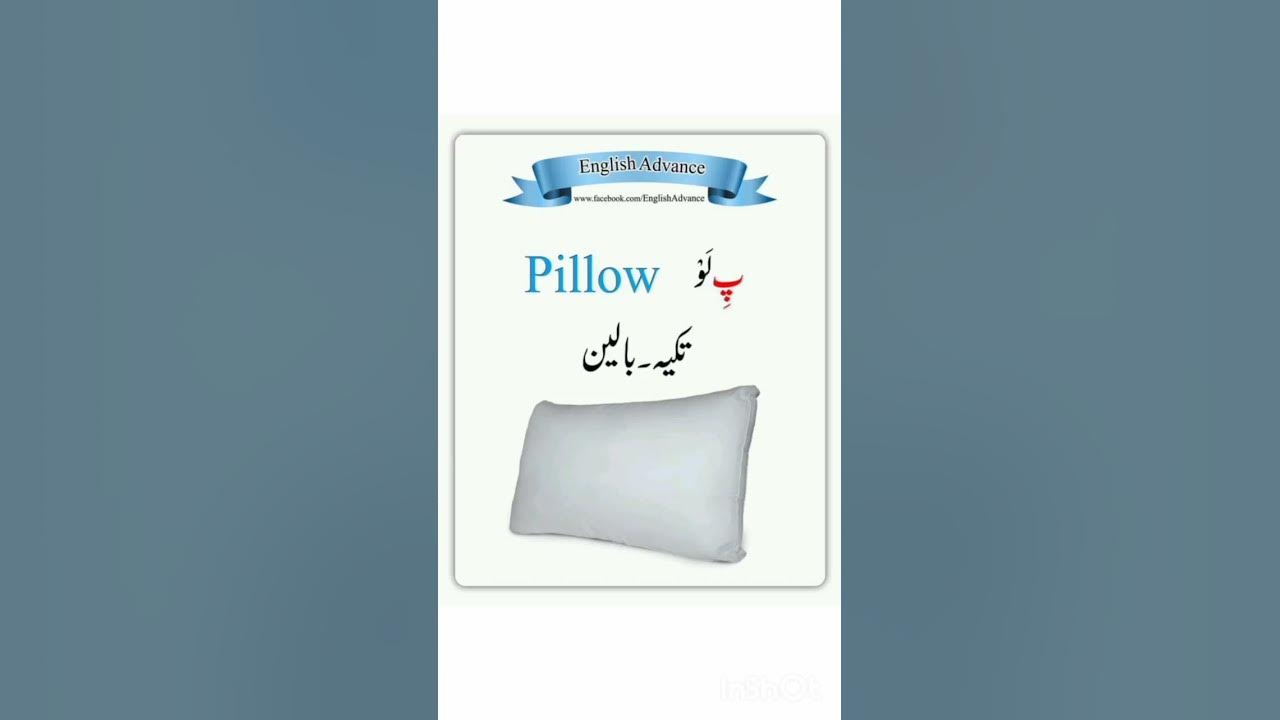 pillow name in English urdu shorts YouTube