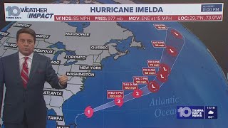 Tracking the Tropics: Hurricane Imelda continues to move away from the U.S.