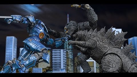 STOP MOTION godzilla vs kong vs pacific rim 