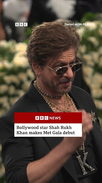 Shah Rukh Khan attends Met Gala for first time. #SRK #Bollywood #BBCNews