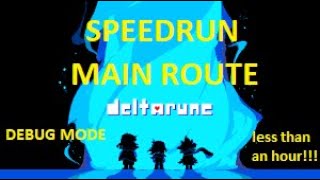 Beating Deltarune Capter 2 in DEBUG MODE in 16 MINUTES (1.09 Patch) Glitched.