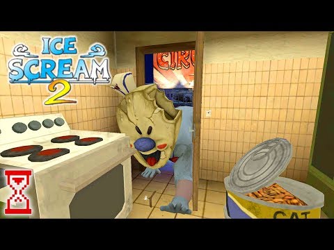 Видео: Прохождение игры против большого Мороженщика | Ice Scream 2