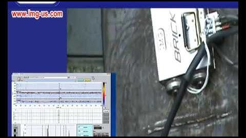 Brick - Tank crawler for shell thickness continuous measurement