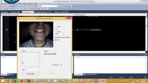 Person dependant real time lip reading GUI for letter recognition