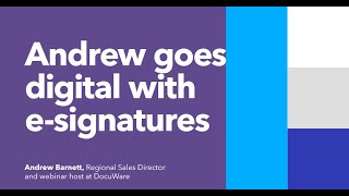 Start your digital transformation with e-signature