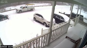 Bosch - Intelligent Video Analytics (IVA) - Counting Cars During Snow Storm