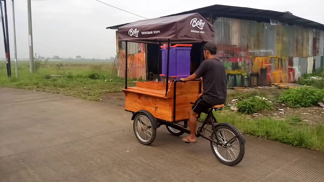 gerobak sepeda kopi YouTube