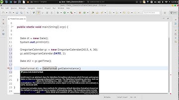 65 Java Date Class DateFormat التعامل مع الوقت جافا