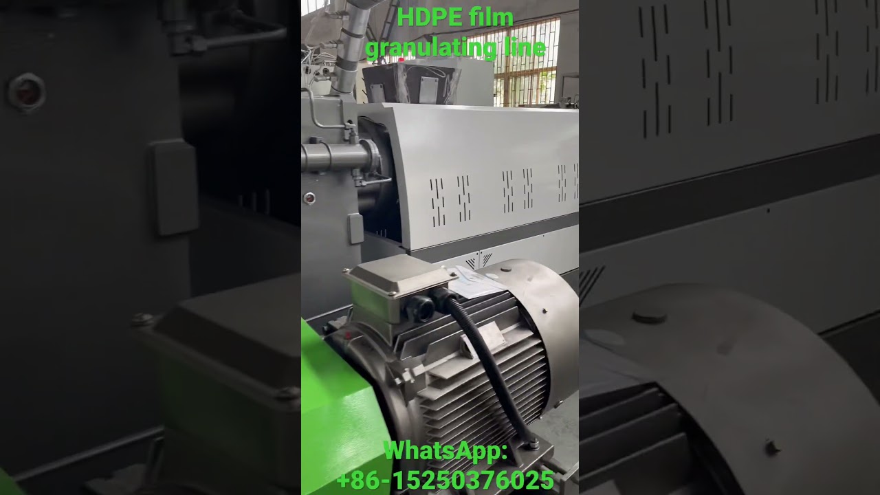 HDPE LDPE plastic film bag granulating line- by RETECH