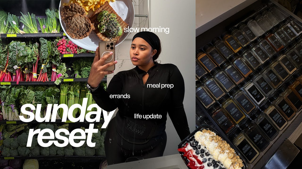 Sunday Reset + Cleaning, Meal Prep, Self Care | You Won't Grow in Chaos