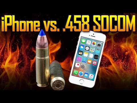 Torture Test: iPhone 5s vs. .458 SOCOM