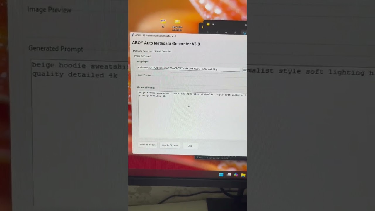 Cara Penggunaan Fitur Image To Prompt di Aplikasi Aboy Auto Metadata Untuk Micrtostock