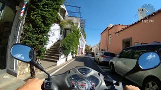 Scooter ride through Positano Italy captured on FrontRow story mode