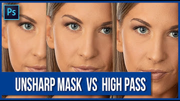 Unsharp Mask Vs High Pass