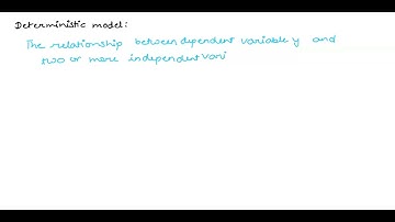 Briefly explain the difference between a deterministic and a probabilistic regression model.