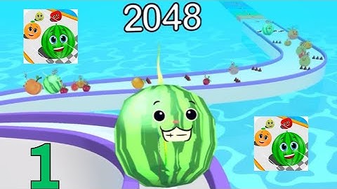 @jellymergegames  - Merge fruit Math (Watermelon Game Challenge Run) All Levels Gameplay #cutiepie22yt
