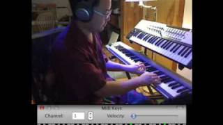 Piano improv a lovely melody in D minor
