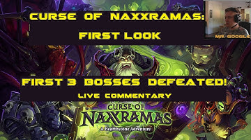 Curse of Naxxramas: First Look & Gameplay! [First 3 bosses Defeated Hearthstone]