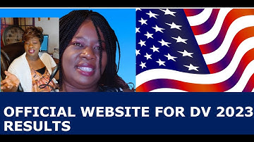 Official website to check results  for DV 2023
