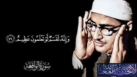 افرأيتم ماتمنون أأنتم تخلقونه أم نحن الخالقون القارئ الشيخ ( محمد صديق المنشاوي ) رحمة الله