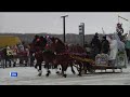 Впервые в Уфе прошёл всероссийский парад конно-санных экипажей