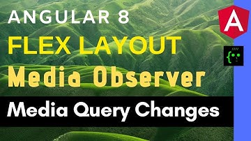 Angular 8 - MediaObserver for FxLayout