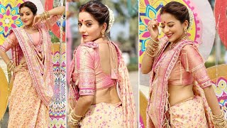 Monalisa Turns Y Gaon Ki Gori As She Shoots From Namak Issk Ka Sets - Photos